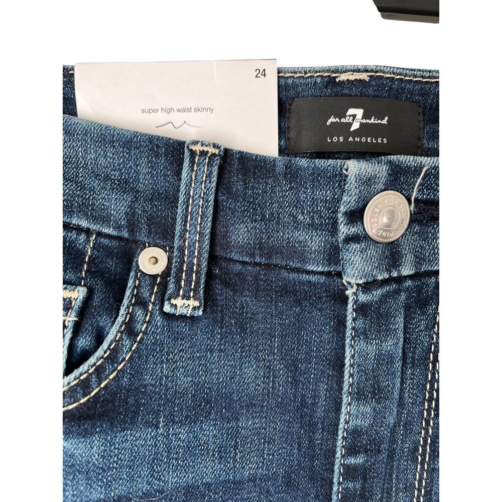 7 FOR ALL MANKIND | Jeans Women’s Aubrey Super High Waist Skinny NWT| Size 24